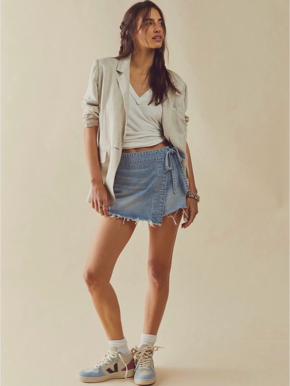 We the Free Emmy Denim Skort